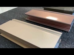 6061 پودر پروفایل اکستروژن آلومینیوم رنگ آمیزی شده / آنودیزه شده برای آسانسور