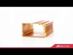 6063t6 پروفایل آلومینیوم صنعتی آنودیزه شده شیل بالندری / شیل الکتریکی