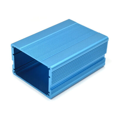 Blue Anodized Aluminium Profile Enclosure Housing Customized Dimensions