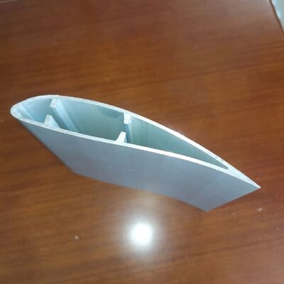 6063 Alloy Aluminum Extrusion Industrial Fan Blade Profile with Sandblast Anodizing and Customized CNC Machining