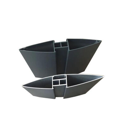 Customized 6063 Alloy Aluminum Louver Profile with Wood-grain Transfer for Window Sunlight Shade