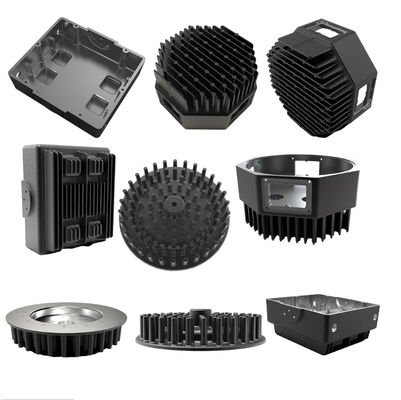 Customized Dimensions CNC Machining LED Flood Light Shell with Polished Surface Aluminum Casting Heatsink