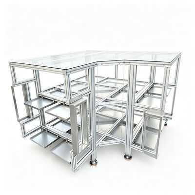 Custom T-Slot Aluminum Profile Structures: Industrial Workbenches, Storage Racking, Modular Platforms & Partition Rooms