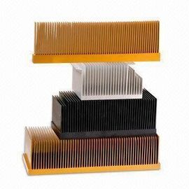 T4، T5 Clear Smooth Aluminium Heatsink پروفیل های اکستروژن با چوب Chromizing / Chromising