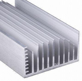 تمیز کردن آنودایز 6063-T5 آلومینیومی با استفاده از ضربه زدن، مهر زنی، پروفیل های اکستروژن سینک حرارت