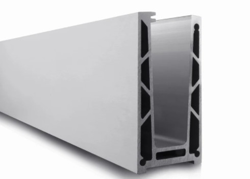 نرده دستی آلومینیومی آنودایز U کانال آلیاژ شیشه ای 6063 T5