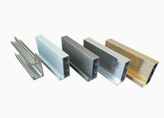 پروفایل های اکستروزن آلومینیوم صنعتی روشن آنودیزه شده CNC ماشینکاری سفارشی