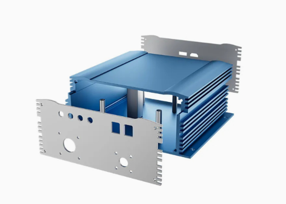 جعبه های الکترونیکی آلومینیومی محفظه ضد گرد و غبار جعبه اتصال DIY اکستروژن آلومینیوم برای الکترونیک