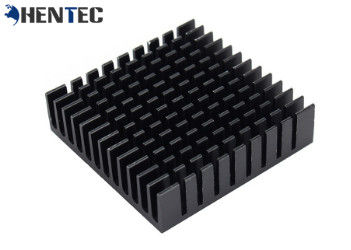 پروفیل های اکستروژن سینک حرارت آلومینیومی 6063 سیاه و سفید با ماشینکاری CNC