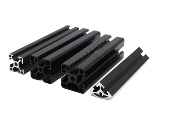 سیستم پروفیل آلومینیومی T6 Temper 40X40 Slot برش خمشی فرز آنودایز شده